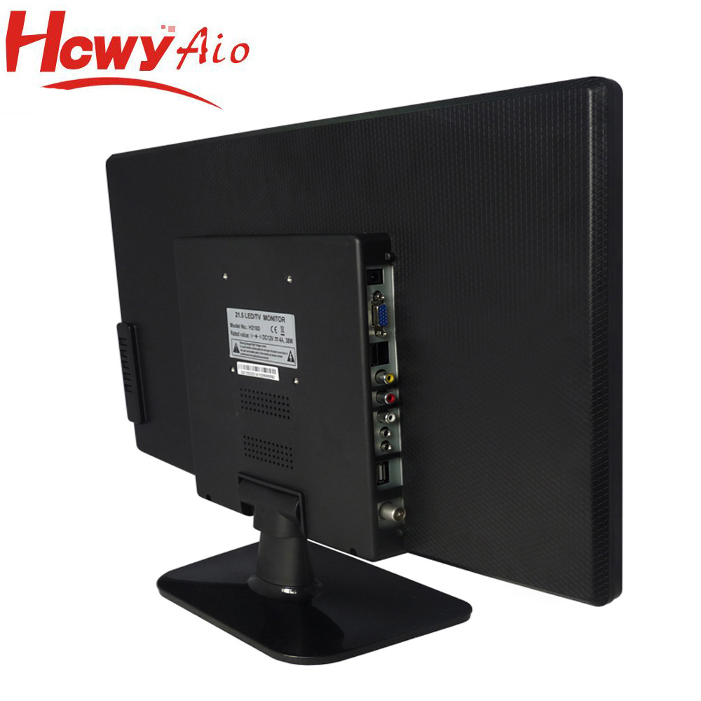 24 inch LED Monitor DC 12V 1080P VGA DVI USB AV BNC HDM Input Desktop PC Monitor