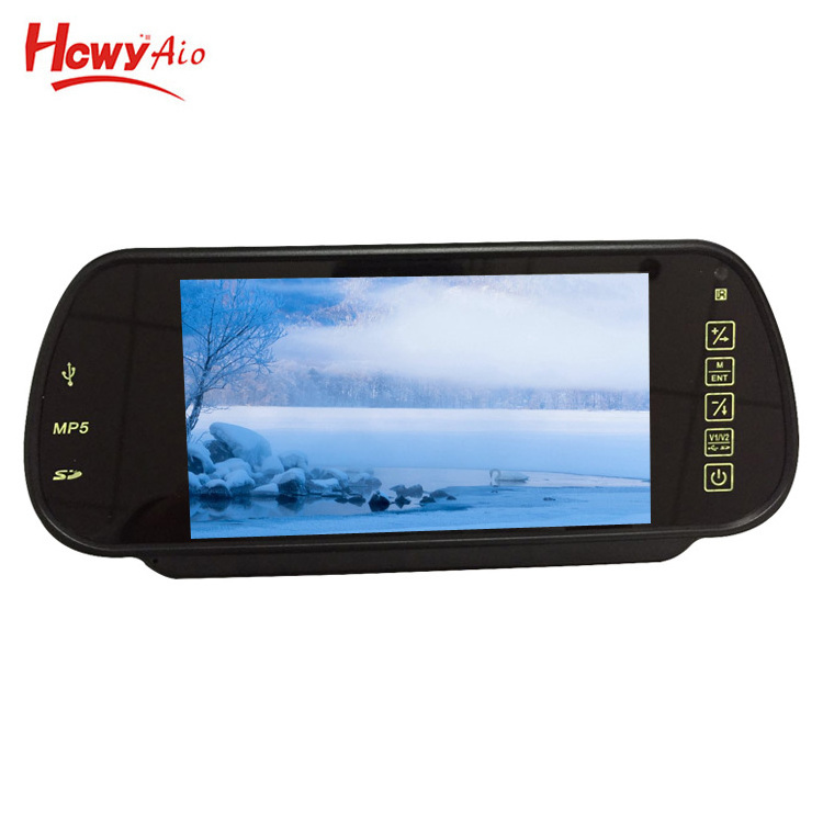 High Quality 7 inch 1080P BT MP5 Rearview Mirror Monitor