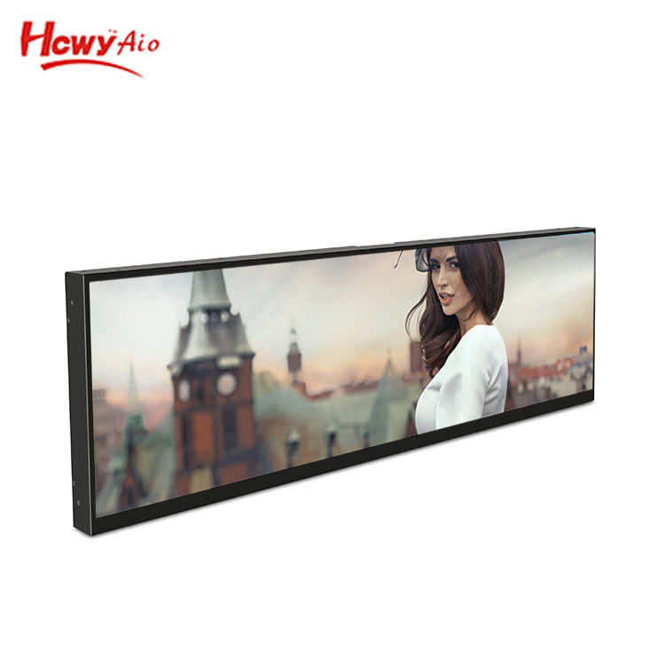 Factory Direct 48inch 1920x583 Shopping mall Welcome display Airport Elevator stretched bar lcd display