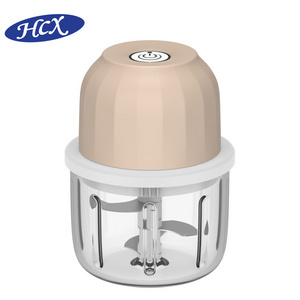 Mini food chopper with glass cup meat vegetable cutter chopper electric kitchen food processor with three blades