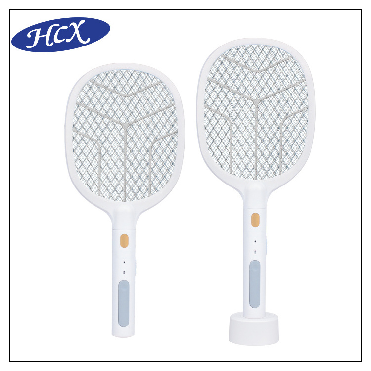 HCX-K787-5700 Indoor mosquito killer rechargeable fly swatter sealed lead-acid battery electric flashlight bug zapper with base