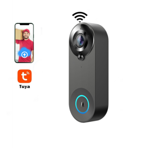 AKS Factory Direct Tuya Smart  Black Blink Video Doorbell With WiFi Camera