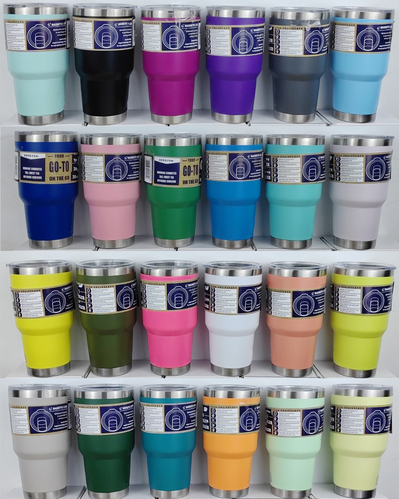 Tumbler 36 oz 18oz 30 oz 20 oz 14 oz 12 oz  insulated Stainless Steel  magnetic lid  30 oz 20 oz camping car mug