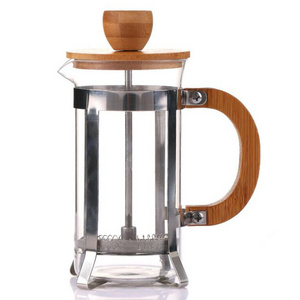 Unique Bamboo French Press Coffee and tea maker for home office