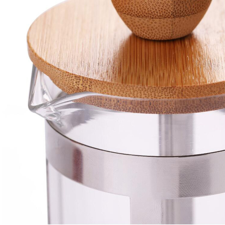 Unique Bamboo French Press Coffee and tea maker for home office