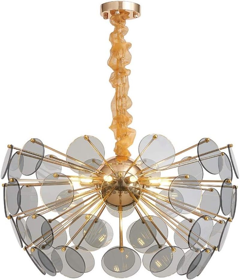 Modern Sputnik Chandelier 8 Lights Fireworks Pendant Lighting Adjustable Ceiling Light Fixture for Bedroom,Living Room