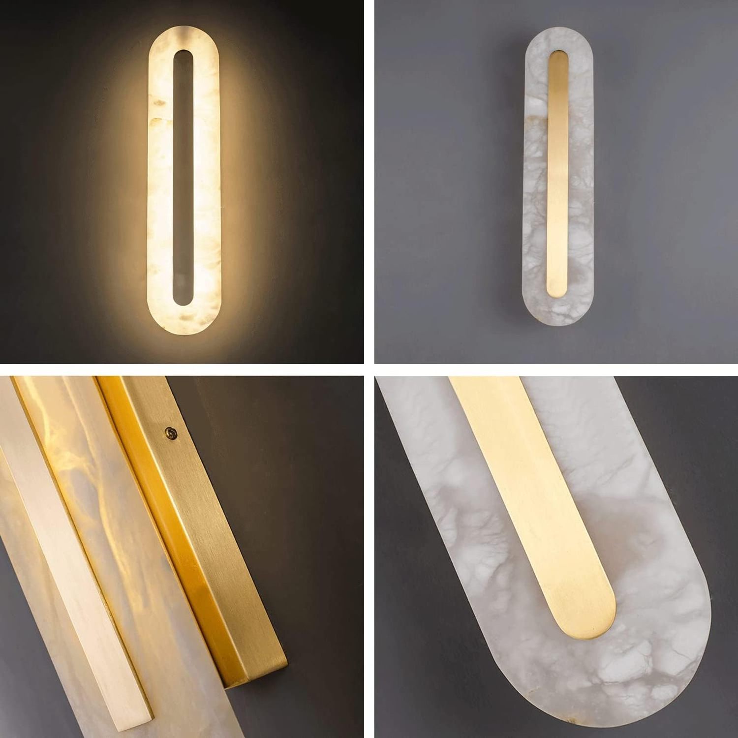 Sconce Long Bar Bathroom Vanity Linear Wall Light Modern Marble Bedside Wall Lamp Indoor Hallway Light Fixtures for Bedroom