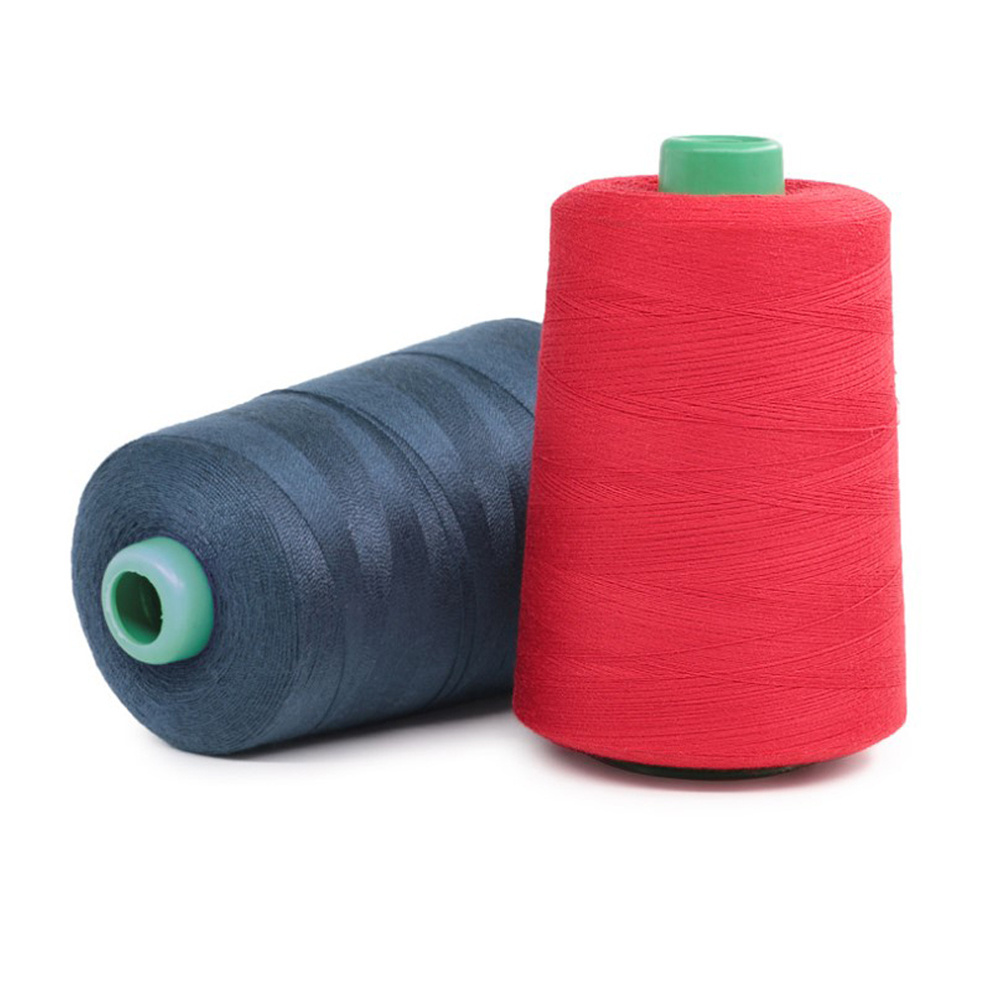 40/2 4000 meters/cone Bulk sewing thread 100% polyester white cone thread for sewing  tailor chalk thread nylon miyuki