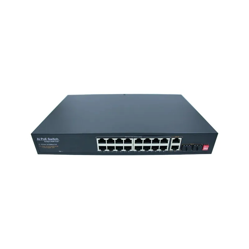 Oem/odm Poe Switch 4 8 16 24 Ports 10/100m Network Poe Unmanaged 48v Ethernet Fiber Switch Poe Ieee802.3af/at Suitable Cctv Nvr