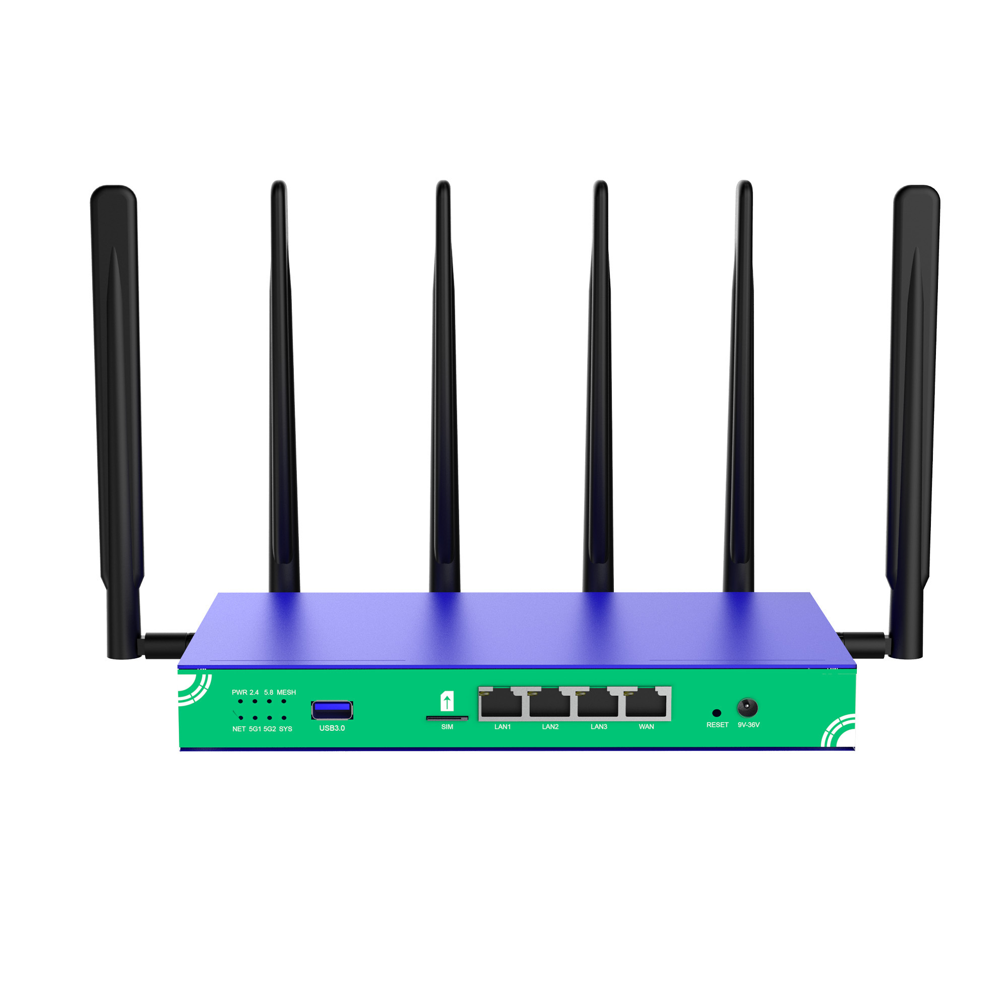 MTK7621 Wifi 6 AX1800 5G Sim Card Router Wired WAN Load Balancing Industrial Unlocked 4G 5G Lte Cellular Router