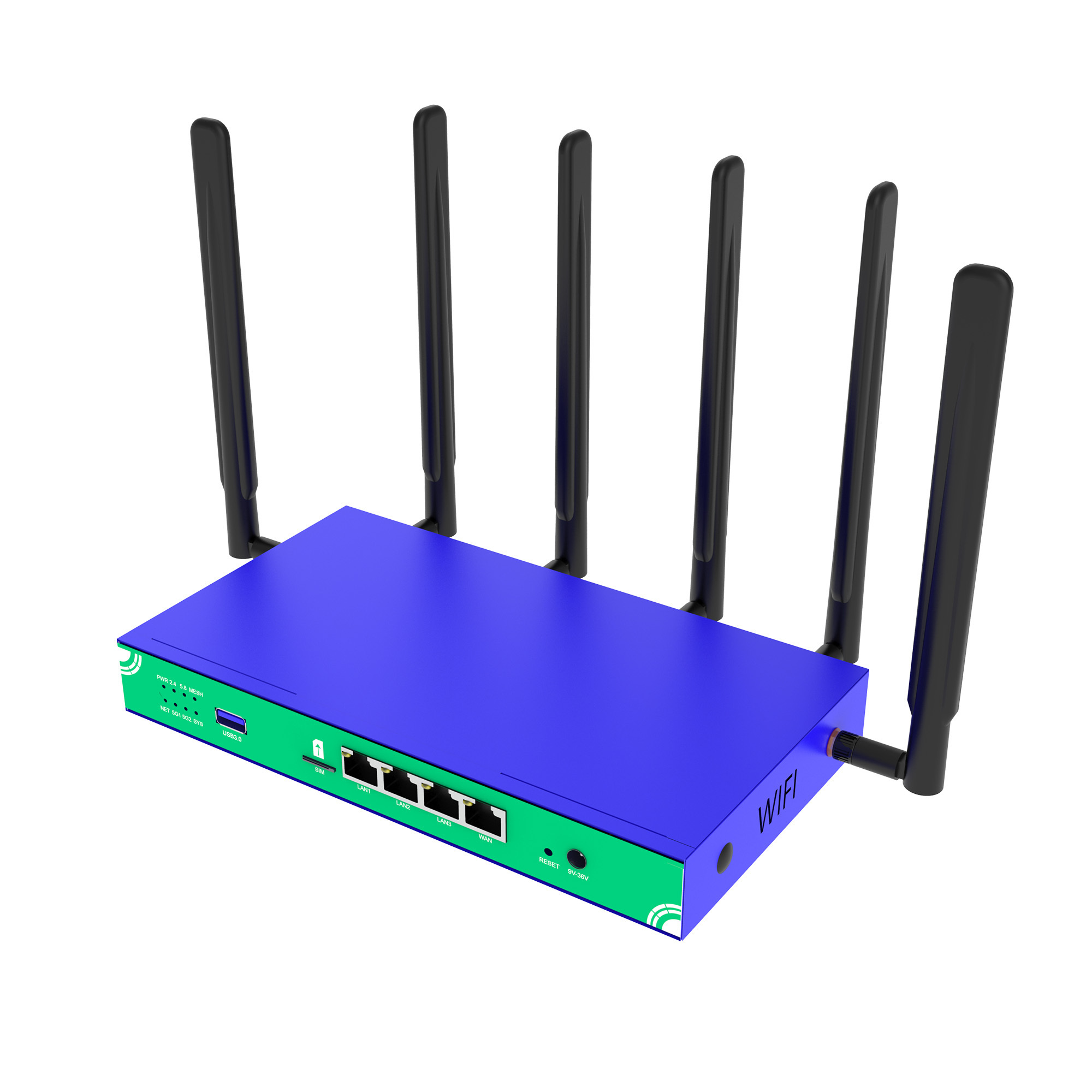 MTK7621 Wifi 6 AX1800 5G Sim Card Router Wired WAN Load Balancing Industrial Unlocked 4G 5G Lte Cellular Router