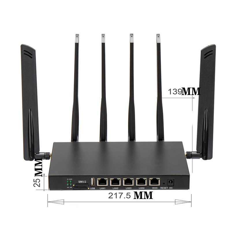 HC750 Gigabit WAN Port 5G Wifi 802.11ax  4g Router Dual Band 1800mbps Wifi6 4g modem with Sim Card slot  Hc750