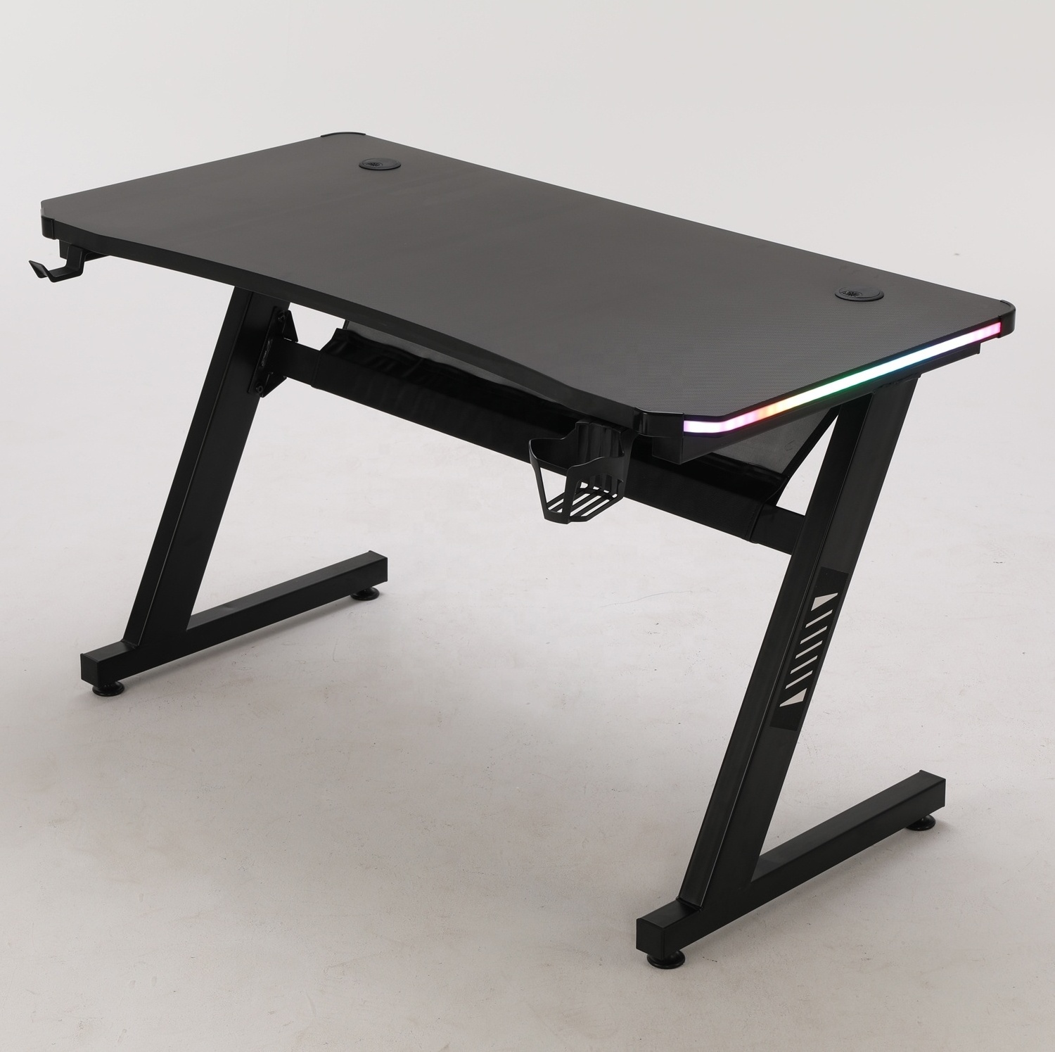 Modern E-sports Table With LED Light Gaming PC Desk Computer Racing Table RGB Gaming Table For Gamer