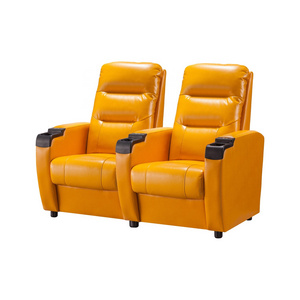 Y-SEATER Furniture Genuine Leather Power Electric Home Theater Cinema Recliner Sofa Chair Seating With Cup Holder