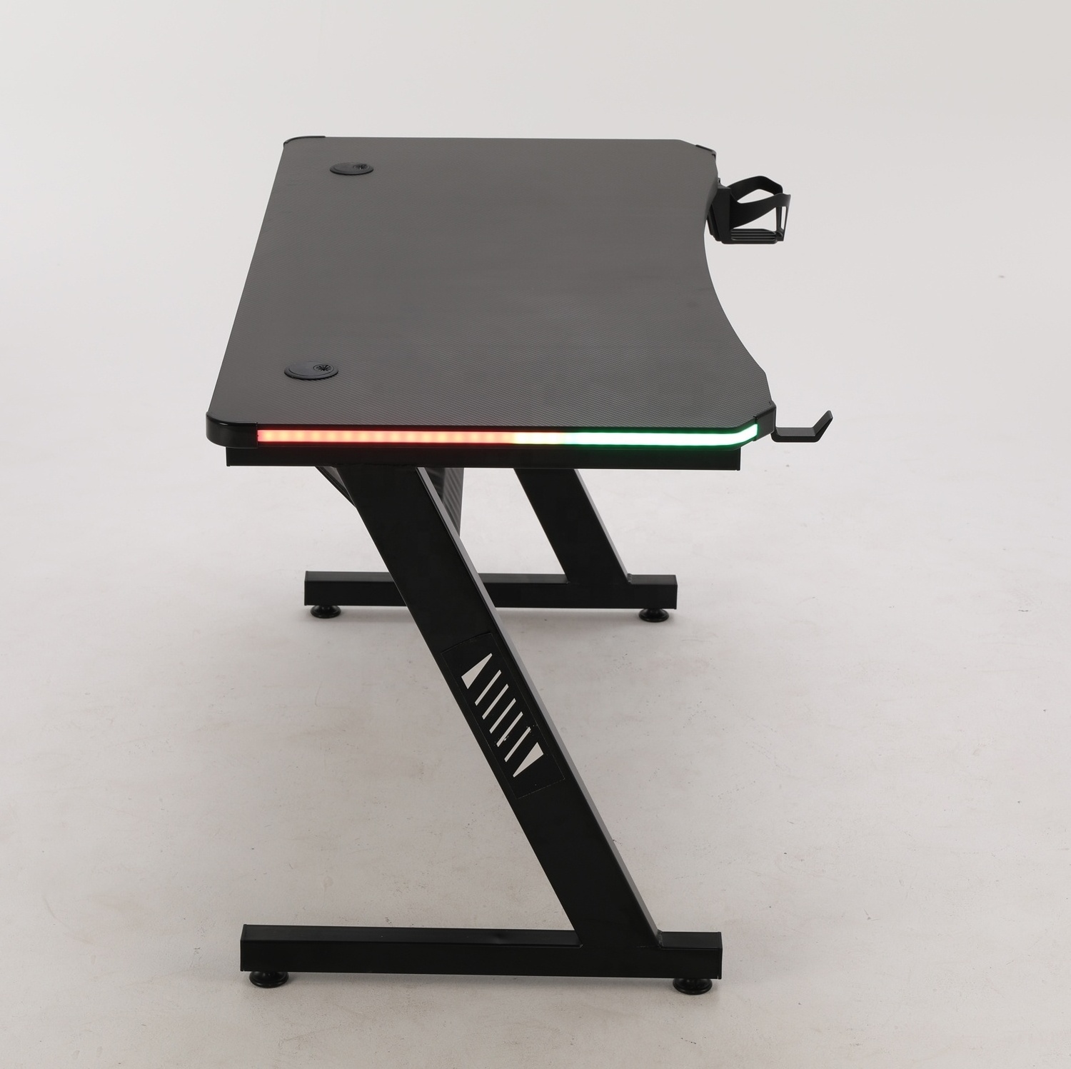 Modern E-sports Table With LED Light Gaming PC Desk Computer Racing Table RGB Gaming Table For Gamer