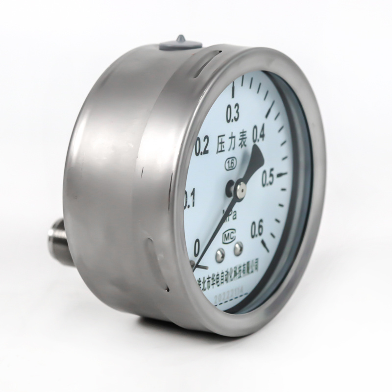 Custom or standard gas water air pressure gauges for fuel and mpa pressure gauge used in tire or hydrogen pressure