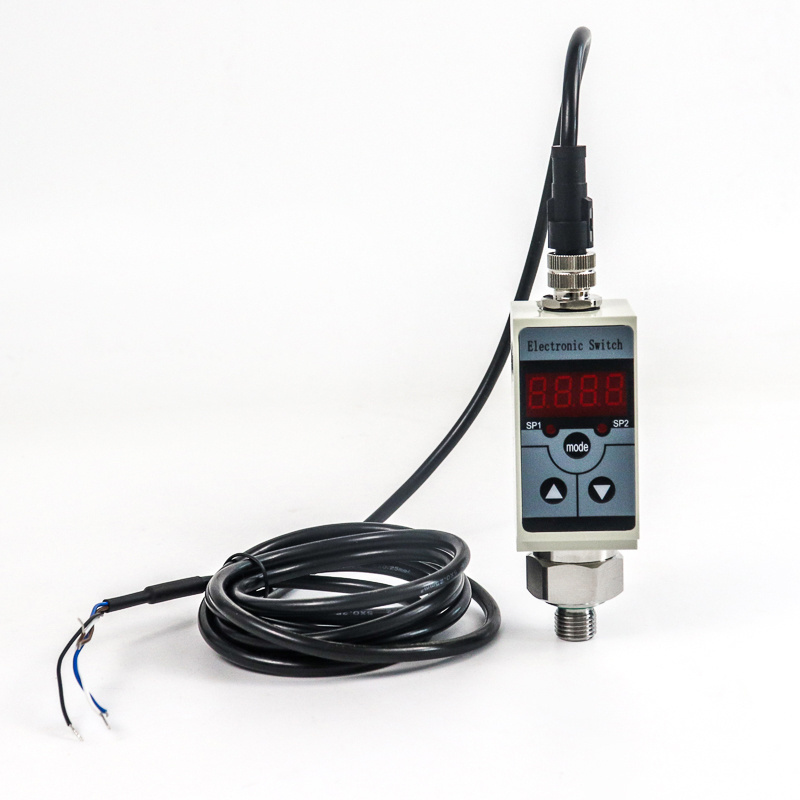 Intelligent digital display hydraulic pressure switch with optional analog output 4 20mA oil pressure switch