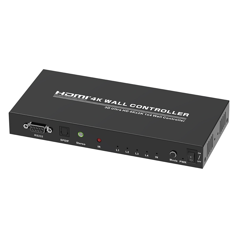 4K 30Hz HDMI Video wall controller 2x2 Multiviewer 4 ports HDMI Video wall splicer 1 in 4 out Video Wall Controller