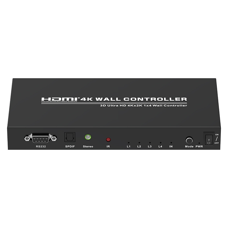 4K 30Hz HDMI Video wall controller 2x2 Multiviewer 4 ports HDMI Video wall splicer 1 in 4 out Video Wall Controller