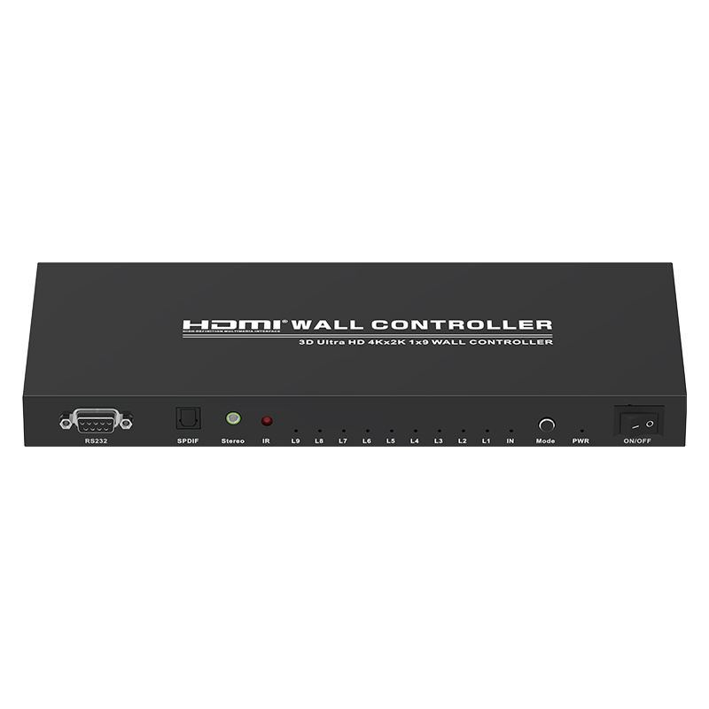 4K 30Hz HDMI Video wall controller 3x3 Multiviewer 9 ports HDMI Video wall splicer 1 in 9 out Video Wall Controller