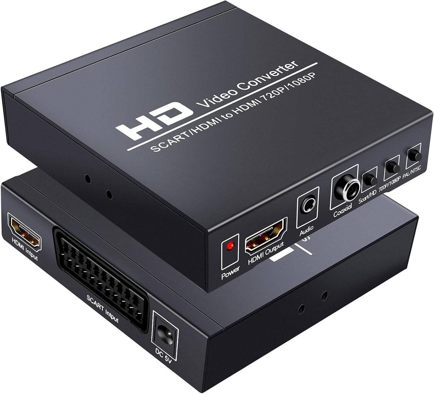 HDMI/Scart to HDMI+Coaxial Converter with 3.5mm interface,Automatically Detect RGB(50/60Hz), Composite Video(NTSC/PAL)