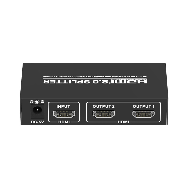 HDMI 2.0 Splitter 1x2 Support HDCP 2.2/1.4 18Gpbs 4K*2K@60Hz