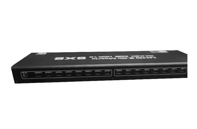 4K60Hz HDMI Matrix 8x8 Switcher For Surveillance Systems HDCP 1.4 RS232 4K HDMI Matrix Switch 8x8