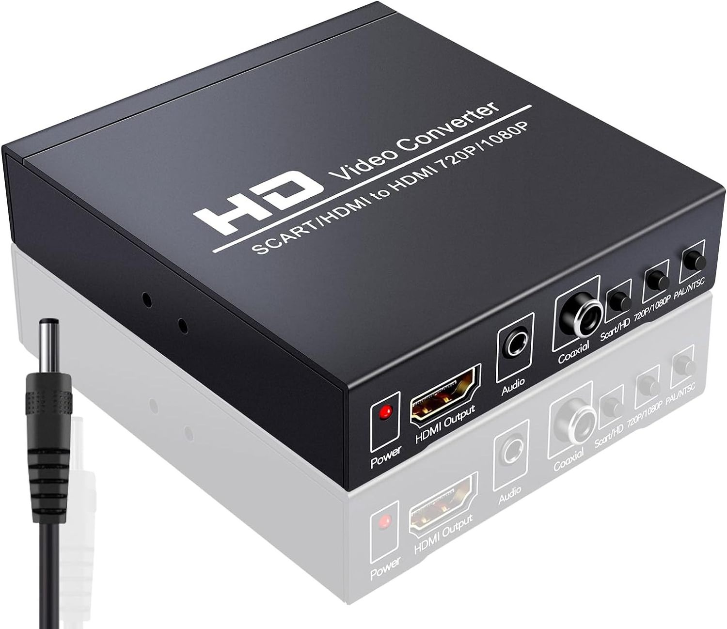 HDMI/Scart to HDMI+Coaxial Converter with 3.5mm interface,Automatically Detect RGB(50/60Hz), Composite Video(NTSC/PAL)