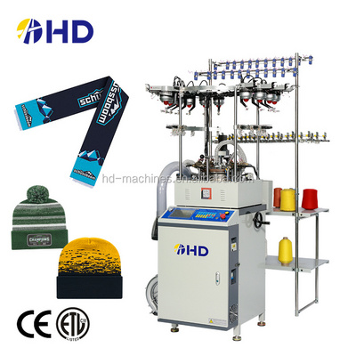 HD365 circular knitting fully jacquard woolen cap stole knitting machine