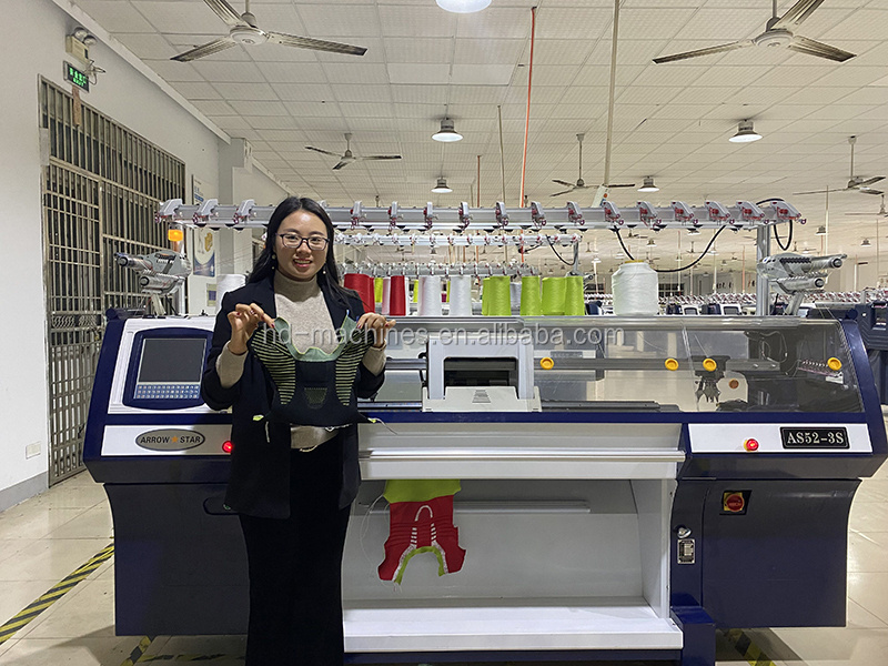 Good quality 3D shoe upper knitting machine for sports shoes