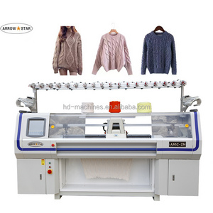 Fully fashion new STG type double system flat sweater knitting machine