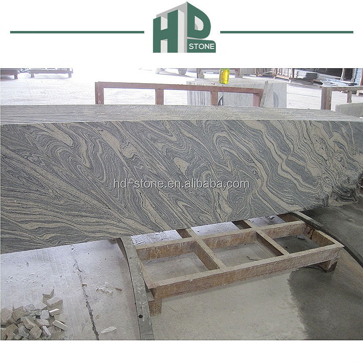 Porcelain Polished Glazed Marble Look Slab Tile Pink and Grey Granite Stone for Kitchen Island