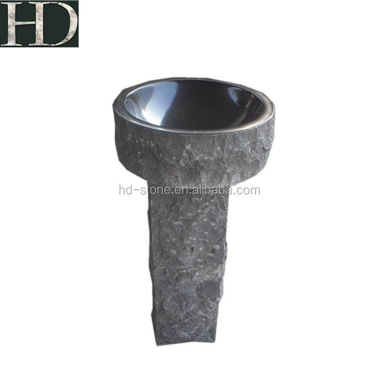 Natural Stone Wash Basin Floor Standing Wash Basin Pedestal Basin