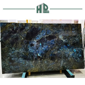 Top Quality Natural Blue Emerald Labrador Labradorite Blue Granite Slabs for wall