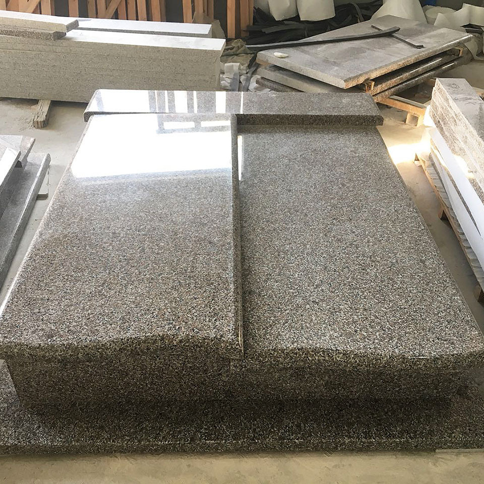 Wholesale G664 Granite Tombstone Slabs Grave Slab And Headstone Design Monument Granit Tombstone Customized