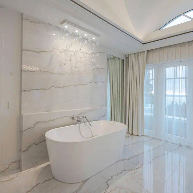 Natural White Marble with Grey Veins Cheap Guangxi White Popular White Marble Floor Tiles