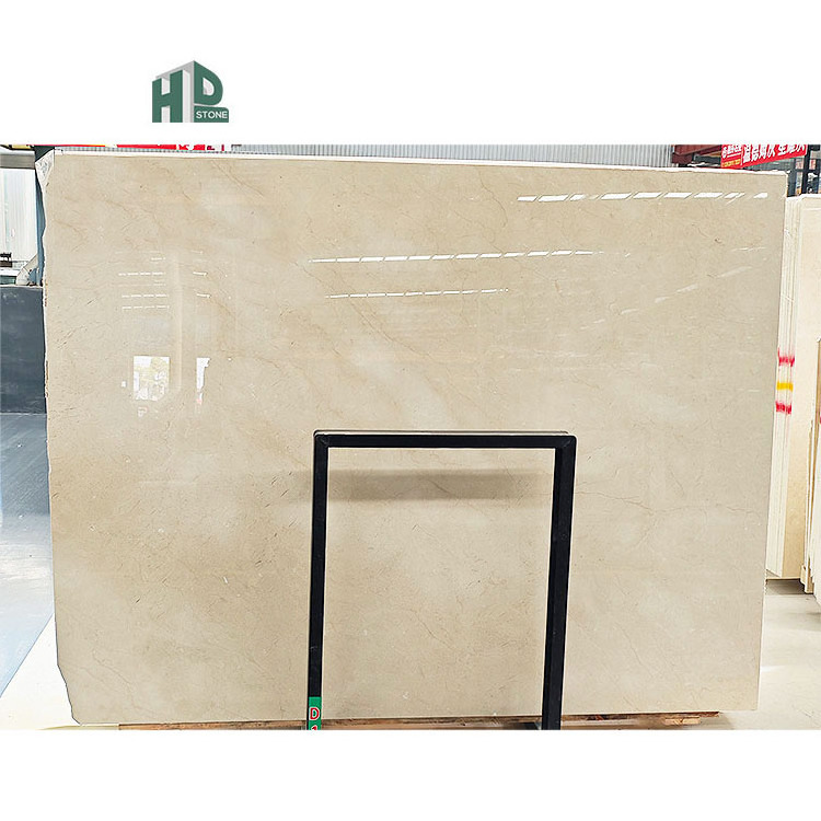 High Quality Crema Marfil Beige Marble Natural Stone Slab for Countertops Stairs and Window