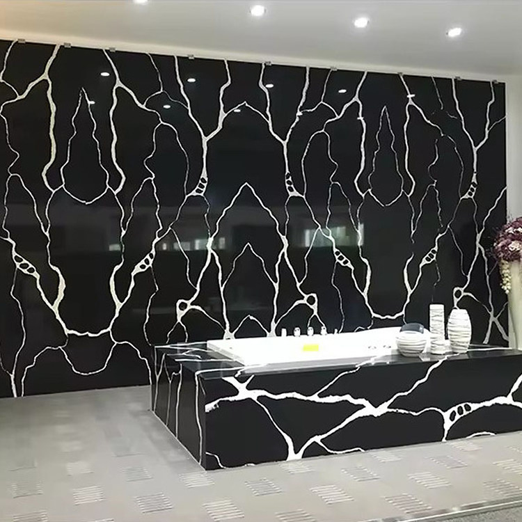 artificial stones white vein black quartz kitchen countertop supplier artificial quartz kitchen countertops