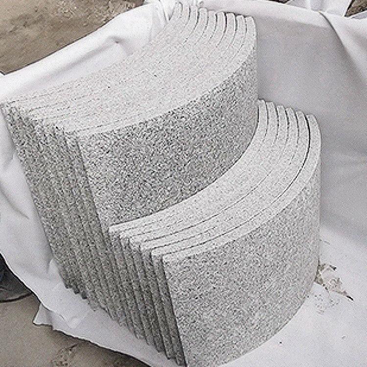 Outdoor Granite Stone Column Cladding Hollow Pillar Flamed G603 Light Grey Granite Stone Column