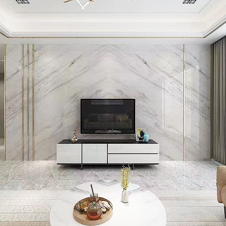 Natural White Marble with Grey Veins Cheap Guangxi White Popular White Marble Floor Tiles