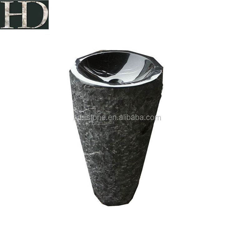 Natural Stone Wash Basin Floor Standing Wash Basin Pedestal Basin