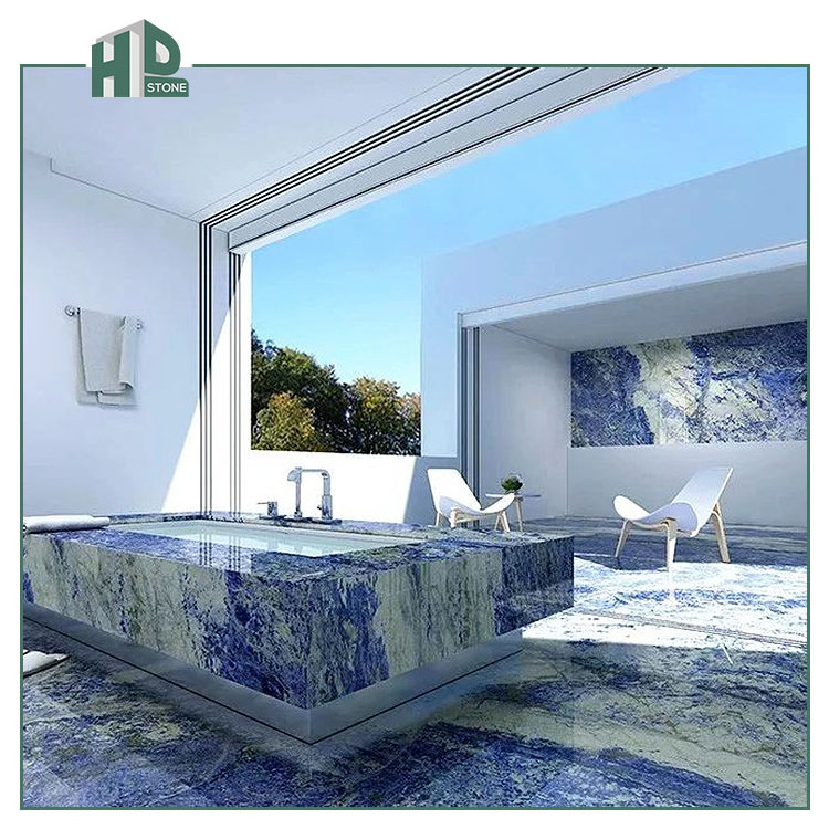 Bolivian blue Marble Slab Stone Luxury Marble for Countertops and Flooring