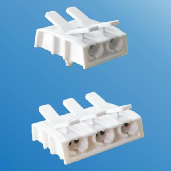 TB-7020B/5 TOP HENGDA snap in pins terminals  push fixing integral cable release terminal block for wire connecting