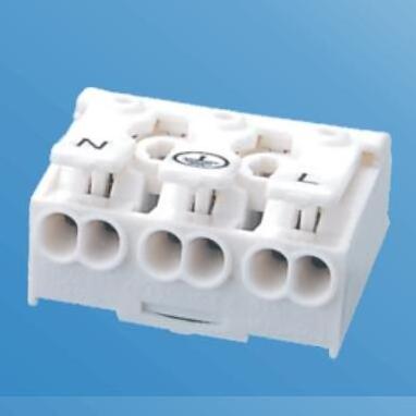 TB-7020B/5 TOP HENGDA snap in pins terminals  push fixing integral cable release terminal block for wire connecting