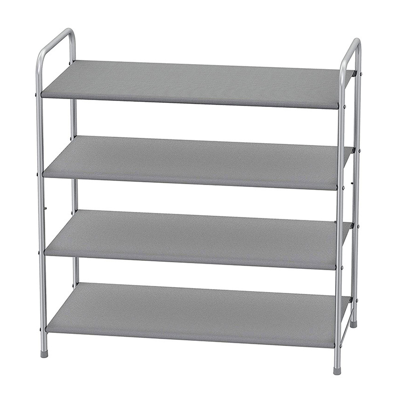 Easy Assembly Oxford Cloth Separated Layer Iron Shoe Storage Cabinet Shelf Dormitory Household Economy Shoe Rack