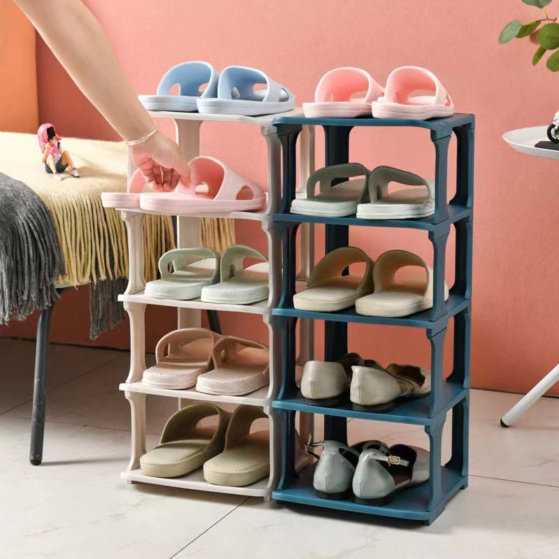 HDANI Simple Plastic Splice Shoe Racks Shoe Storage Cabinet for Bedroom Dormitory Entryway