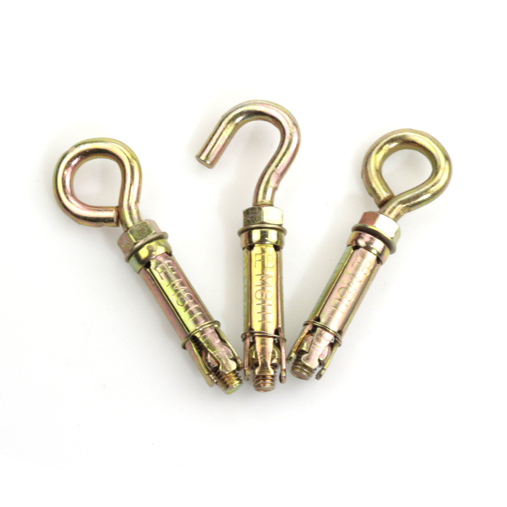 Customised Logo Anchors Yellow Zinc Fix Bolt Heavy Duty Anchor Bolt M5 M6 M8 M10 M12 M16 Fix Bolt