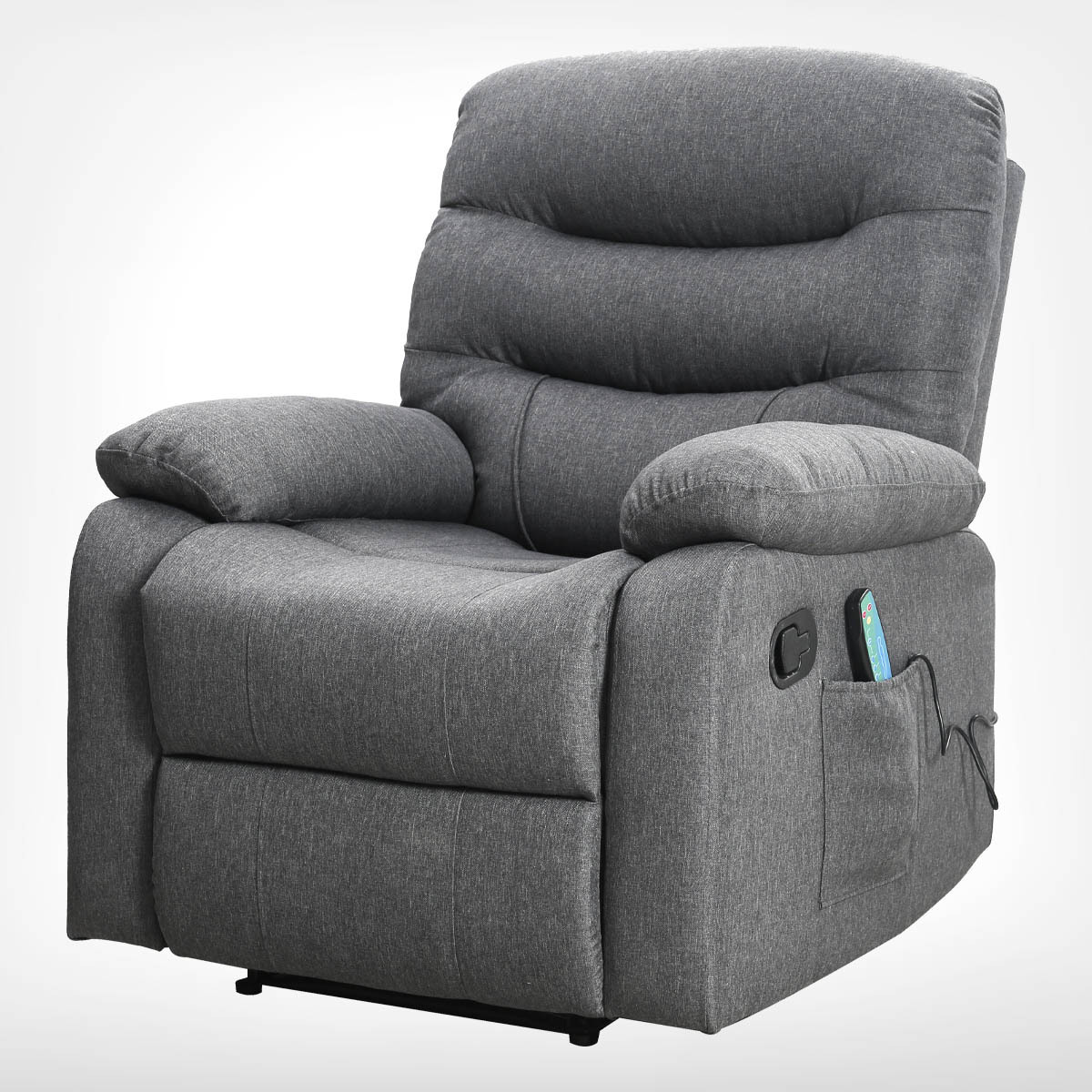 HDARAY Dark Gray Faux Leather Electric Reclining Chair Sillas Reclinables Electrics Power Lift Reclining Seat