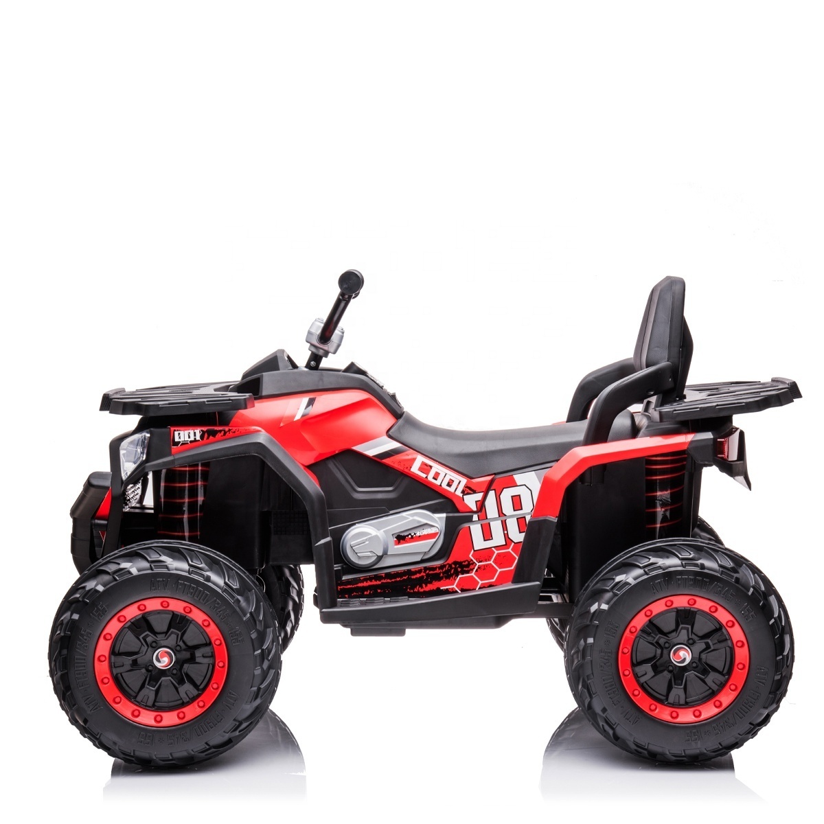 12V Kids toys Ride-on Electric ATV 4-wheeler Quad Car Toy bluetooth Audio Treaded Tires LED Headlights Radio 3-7mph Max Speed