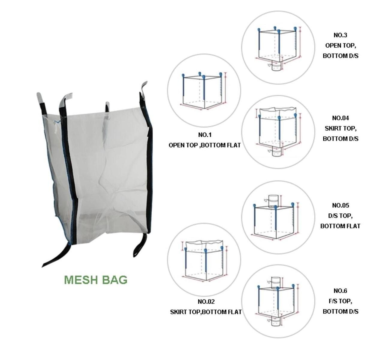 firewood bag 1500 l custom breathable bags for packaging and storage onion 1000kg ventilated jumbo bags